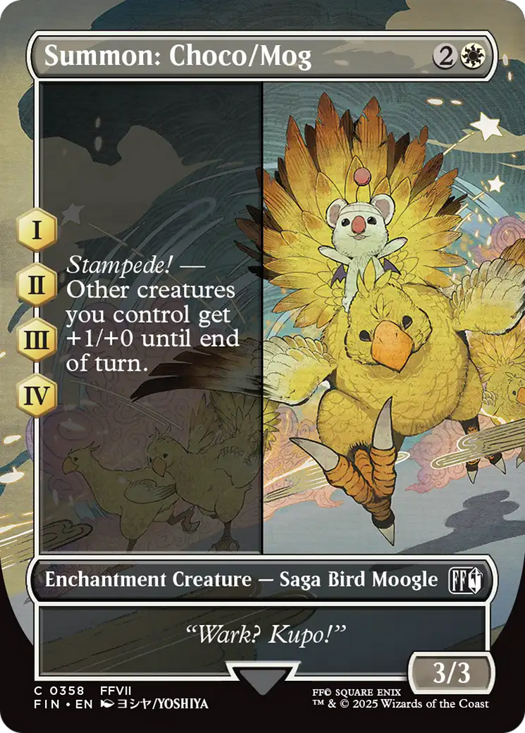 Summon: Choco/Mog (Borderless) [FINAL FANTASY] | Rook's Games and More