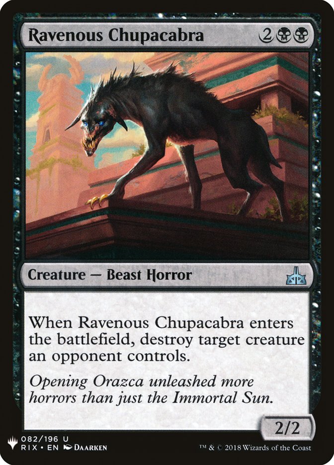 Ravenous Chupacabra [Mystery Booster] | Rook's Games and More