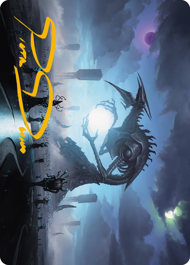 Blue Sun's Twilight Art Card (Gold-Stamped Signature) [Phyrexia: All Will Be One Art Series] | Rook's Games and More