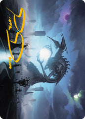 Blue Sun's Twilight Art Card (Gold-Stamped Signature) [Phyrexia: All Will Be One Art Series]