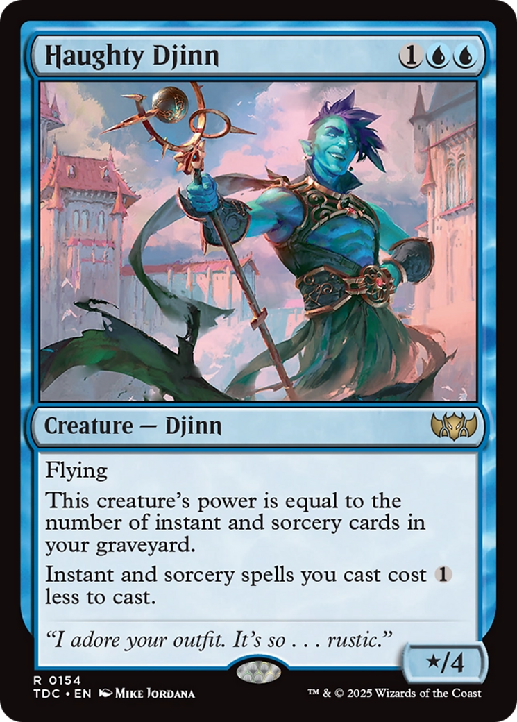 Haughty Djinn [Tarkir: Dragonstorm Commander] | Rook's Games and More