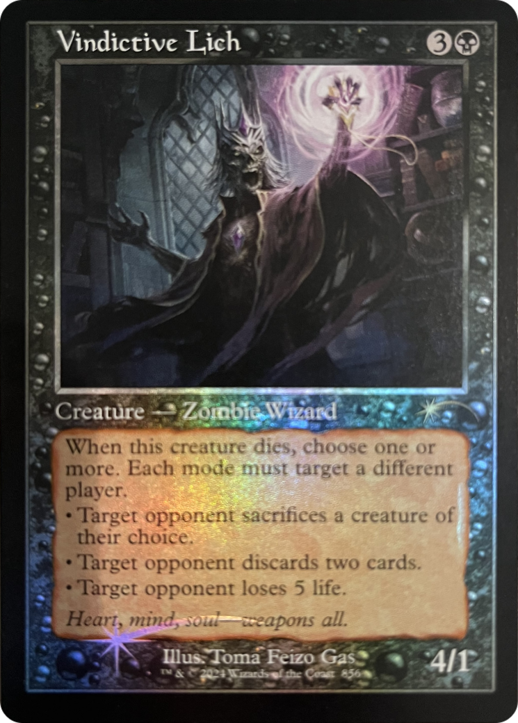 Vindictive Lich (Retro Frame) [Secret Lair Drop Series] | Rook's Games and More