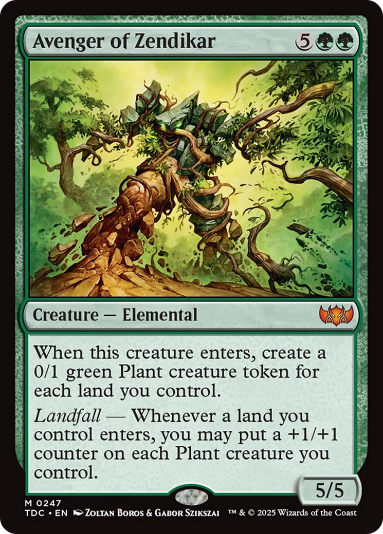 Avenger of Zendikar [Tarkir: Dragonstorm Commander] | Rook's Games and More