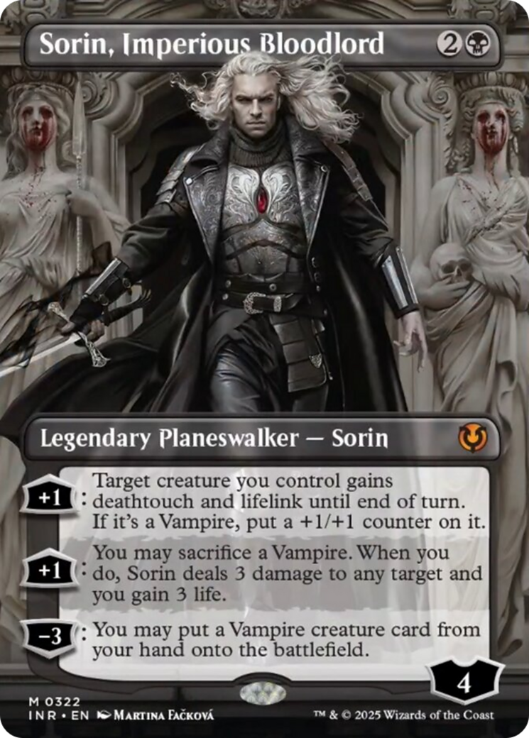 Sorin, Imperious Bloodlord (Borderless) [Innistrad Remastered] | Rook's Games and More