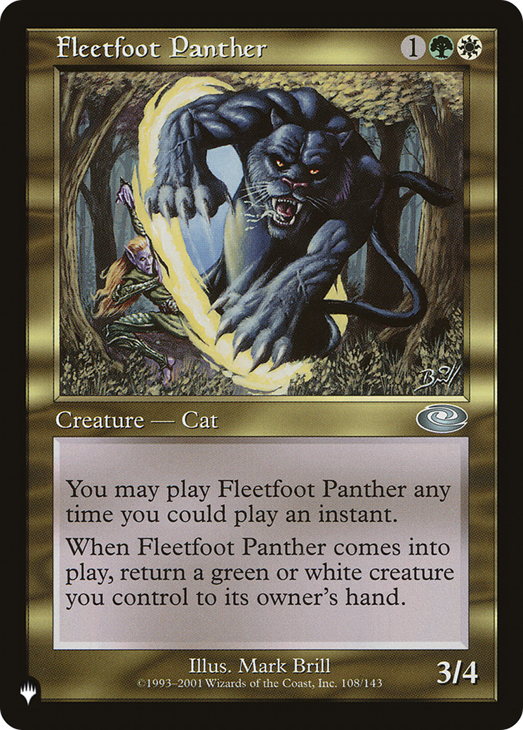Fleetfoot Panther [The List] | Rook's Games and More
