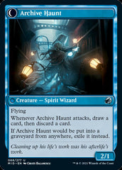 Overwhelmed Archivist // Archive Haunt [Innistrad: Midnight Hunt] | Rook's Games and More