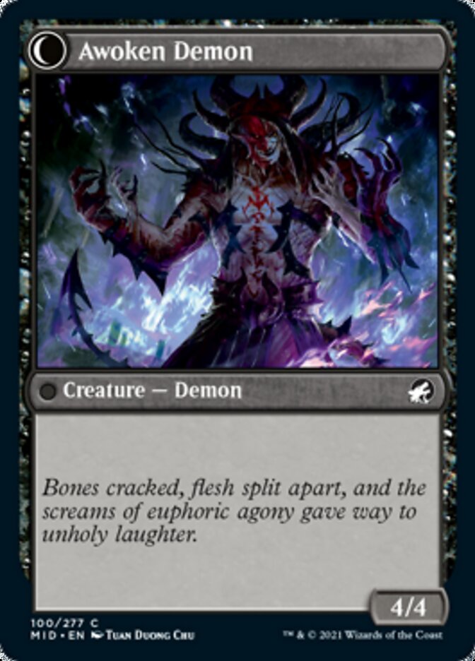 Ecstatic Awakener // Awoken Demon [Innistrad: Midnight Hunt] | Rook's Games and More