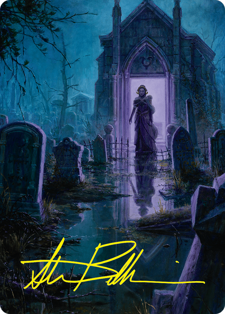 Swamp Art Card (23/54) (Gold-Stamped Signature) [Foundations Art Series] | Rook's Games and More