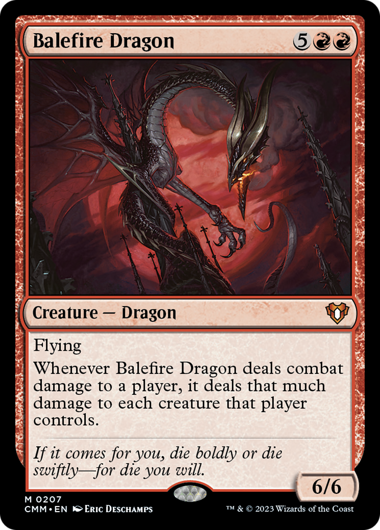 Balefire Dragon [Commander Masters] | Rook's Games and More