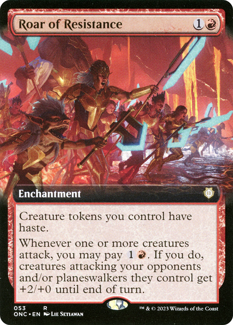 Roar of Resistance (Extended Art) [Phyrexia: All Will Be One Commander] | Rook's Games and More