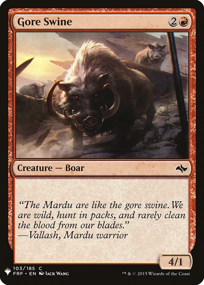 Gore Swine [Mystery Booster] | Rook's Games and More