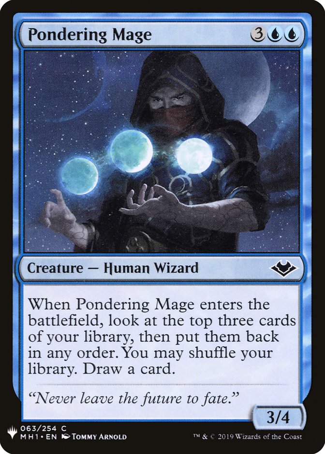 Pondering Mage [Mystery Booster] | Rook's Games and More