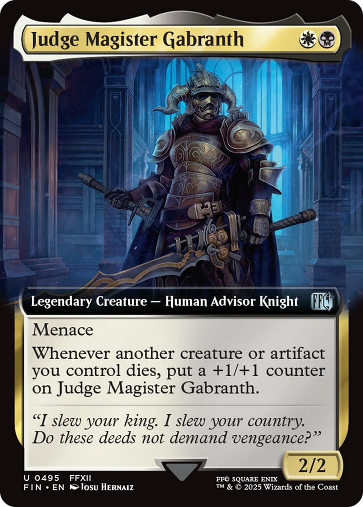Judge Magister Gabranth (Extended Art) [FINAL FANTASY] | Rook's Games and More