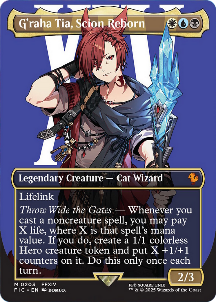 G'raha Tia, Scion Reborn (Borderless) [FINAL FANTASY Commander] | Rook's Games and More
