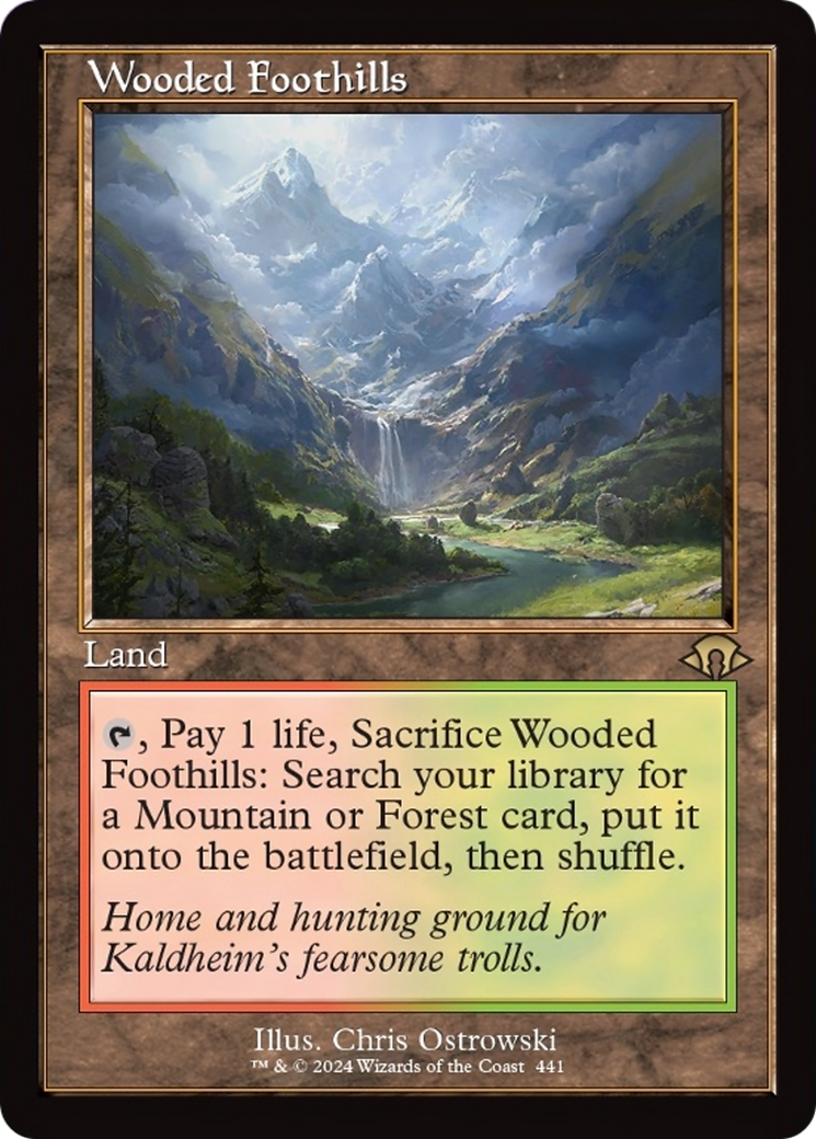 Wooded Foothills (Retro) [Modern Horizons 3] | Rook's Games and More