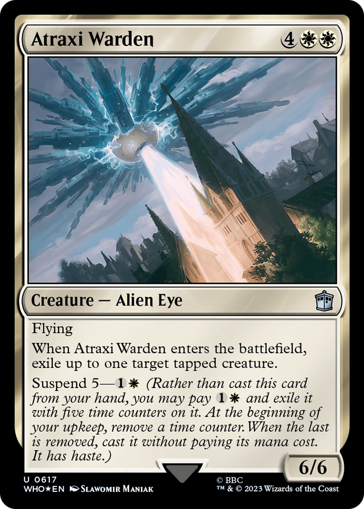 Atraxi Warden (Surge Foil) [Doctor Who] | Rook's Games and More