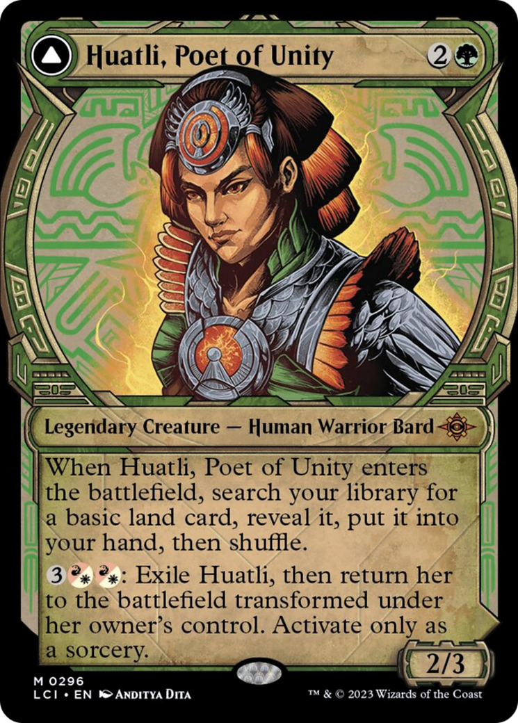 Huatli, Poet of Unity // Roar of the Fifth People (Showcase) [The Lost Caverns of Ixalan] | Rook's Games and More