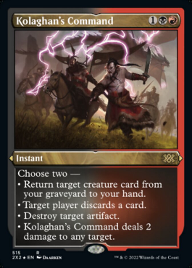 Kolaghan's Command (Foil Etched) [Double Masters 2022] | Rook's Games and More