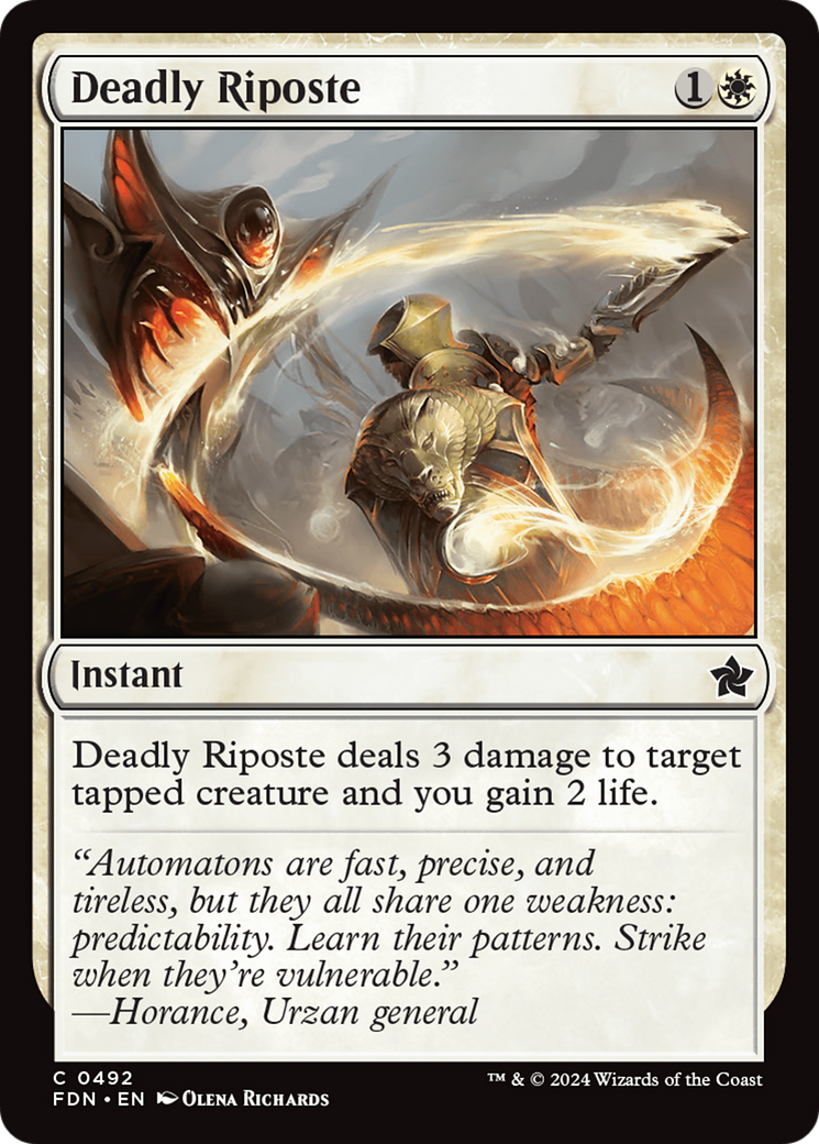 Deadly Riposte [Foundations] | Rook's Games and More