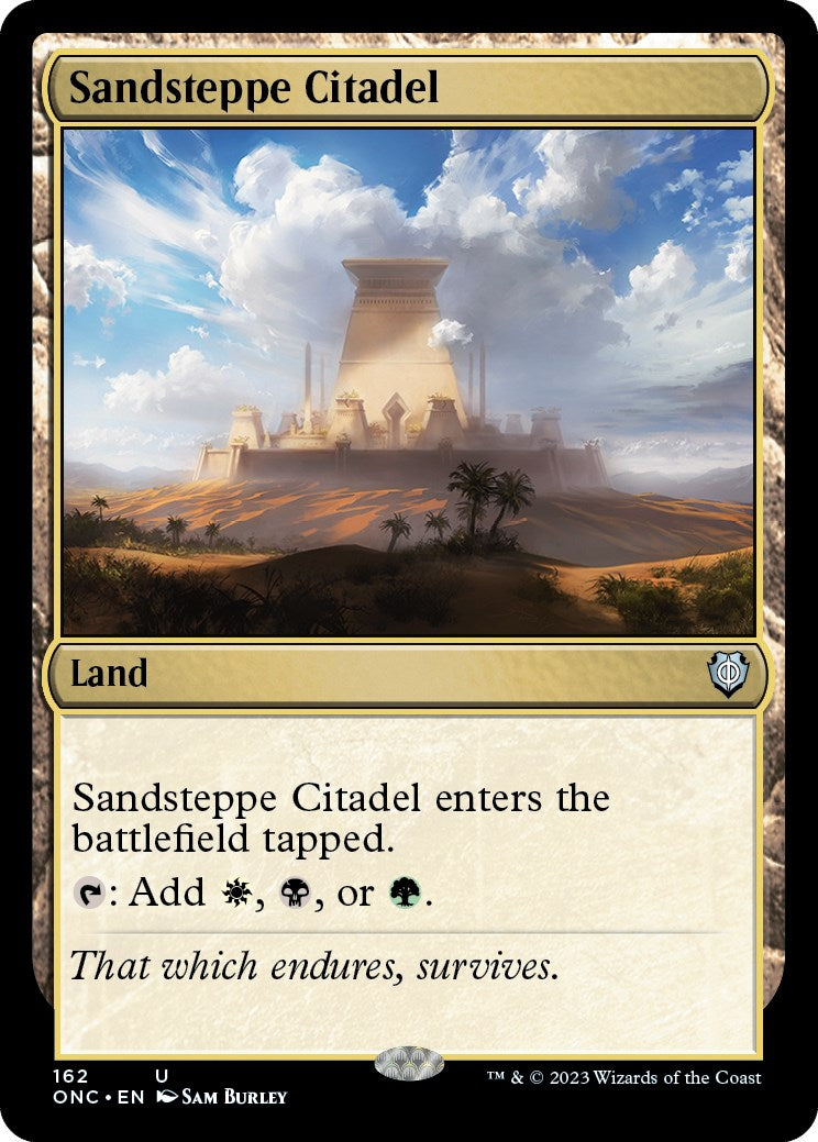 Sandsteppe Citadel [Phyrexia: All Will Be One Commander] | Rook's Games and More