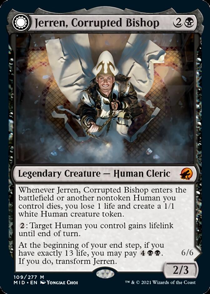 Jerren, Corrupted Bishop // Ormendahl, the Corrupted [Innistrad: Midnight Hunt] | Rook's Games and More