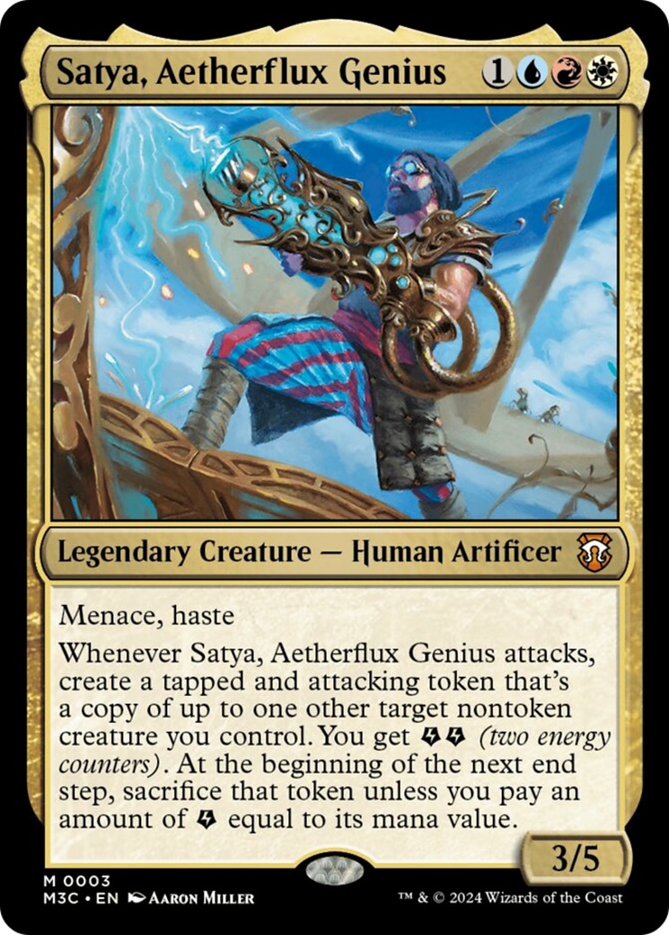 Satya, Aetherflux Genius [Modern Horizons 3 Commander] | Rook's Games and More