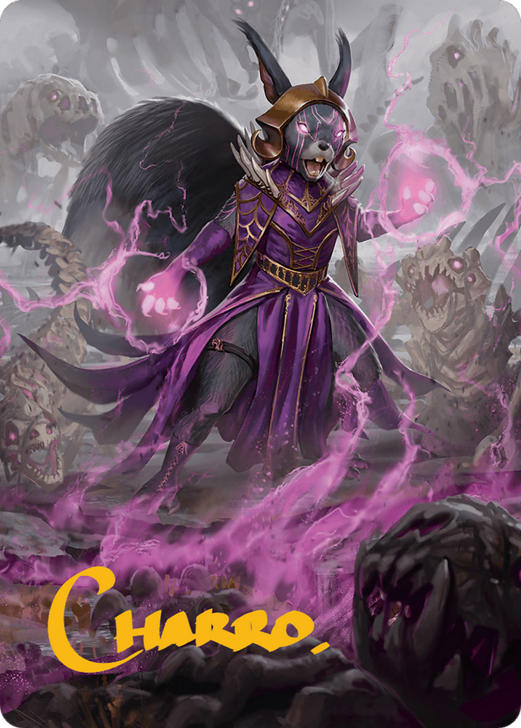 Liliana of the Dark Realms Art Card (Gold-Stamped Signature) [Bloomburrow Art Series] | Rook's Games and More