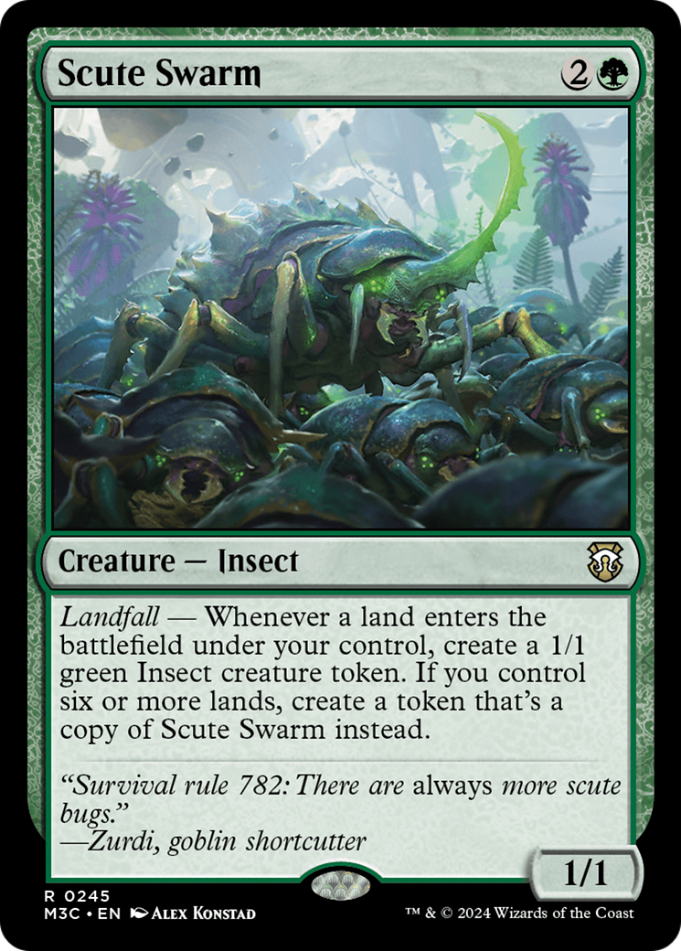 Scute Swarm (Ripple Foil) [Modern Horizons 3 Commander] | Rook's Games and More