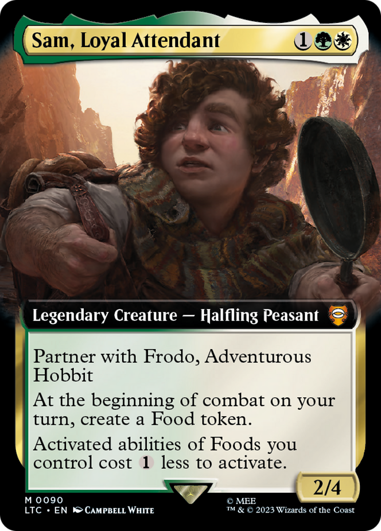 Sam, Loyal Attendant (Extended Art) [The Lord of the Rings: Tales of Middle-Earth Commander] | Rook's Games and More