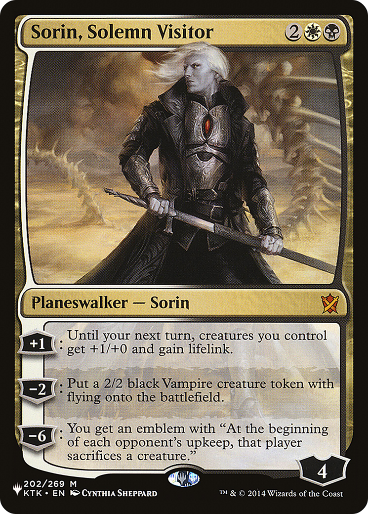 Sorin, Solemn Visitor [The List Reprints] | Rook's Games and More