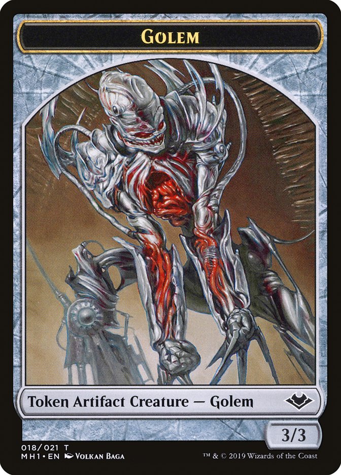 Golem Token [Modern Horizons Tokens] | Rook's Games and More