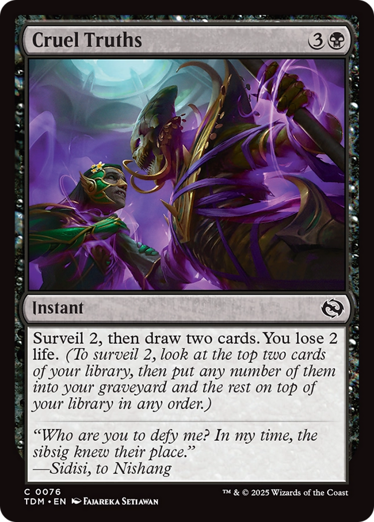 Cruel Truths [Tarkir: Dragonstorm] | Rook's Games and More