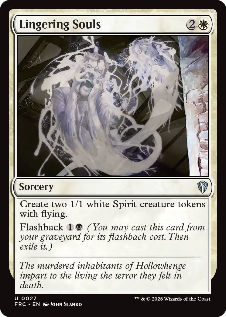 Lingering Souls [Reality Fracture Commander] | Rook's Games and More