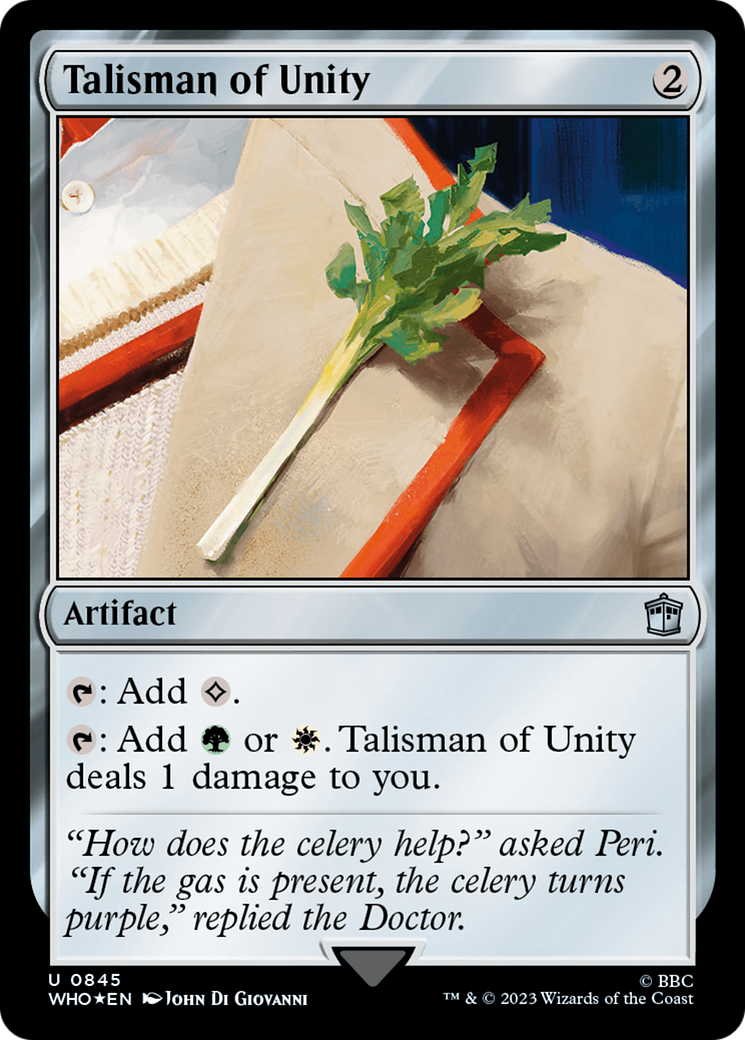 Talisman of Unity (Surge Foil) [Doctor Who] | Rook's Games and More