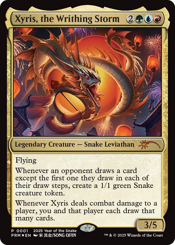 Xyris, the Writhing Storm (Year of the Snake 2025) [Standard Showdown Promos] | Rook's Games and More