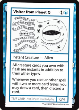 Visitor from Planet Q (2021 Edition) [Mystery Booster Playtest Cards] | Rook's Games and More