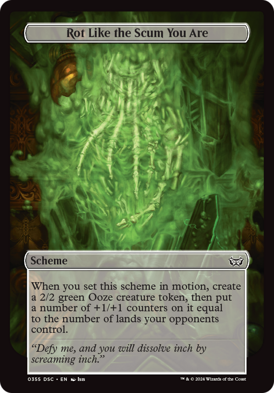 Rot Like the Scum You Are (Full Art) [Duskmourn: Archenemy] | Rook's Games and More