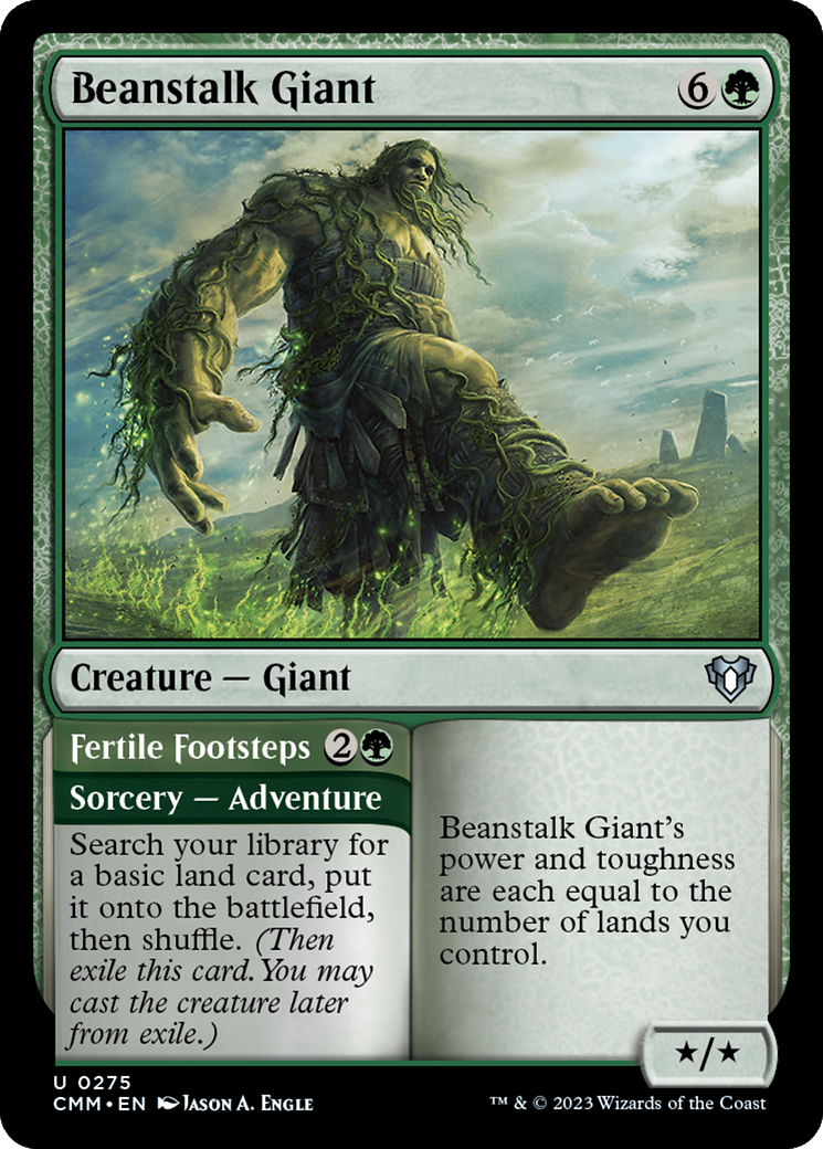 Beanstalk Giant // Fertile Footsteps [Commander Masters] | Rook's Games and More