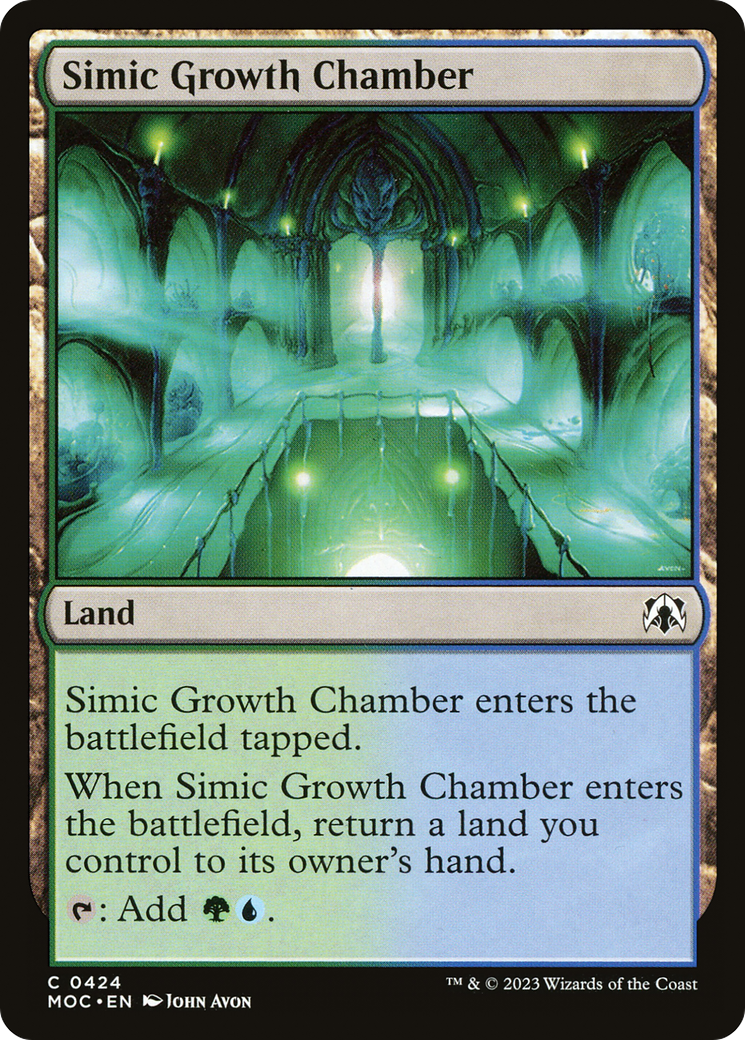 Simic Growth Chamber [March of the Machine Commander] | Rook's Games and More