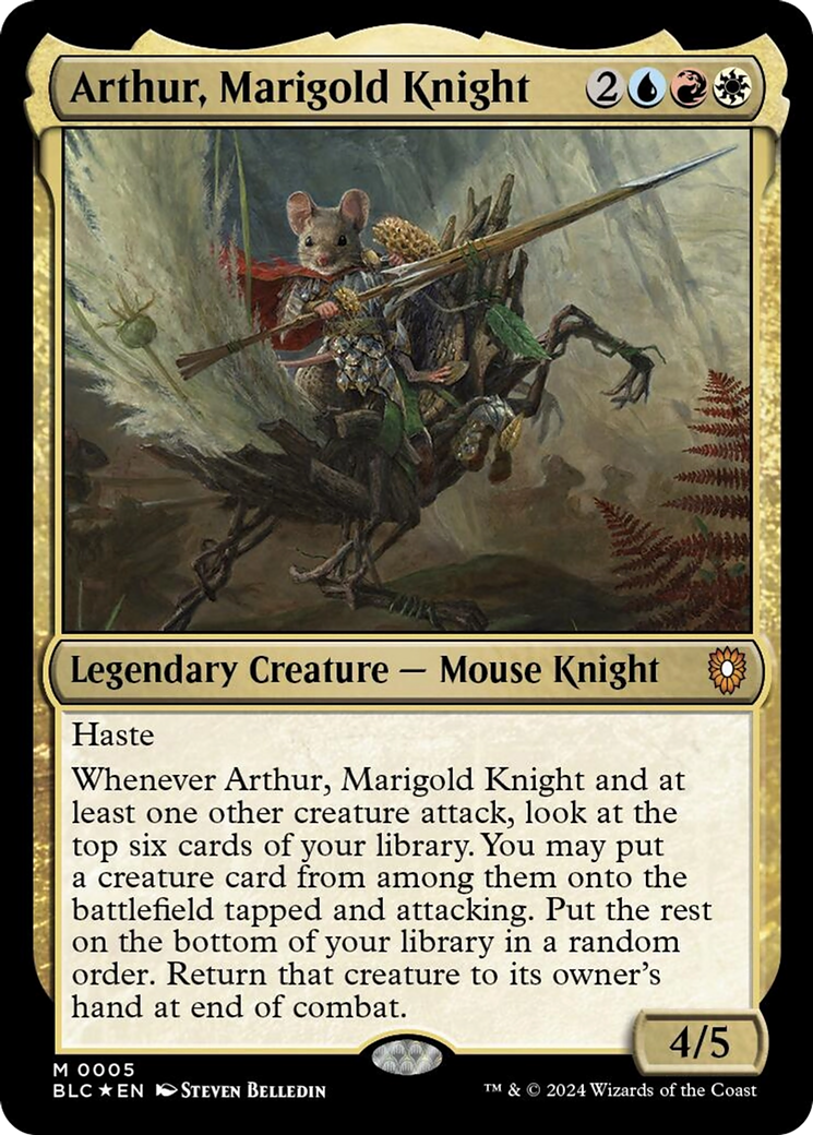 Arthur, Marigold Knight [Bloomburrow Commander] | Rook's Games and More