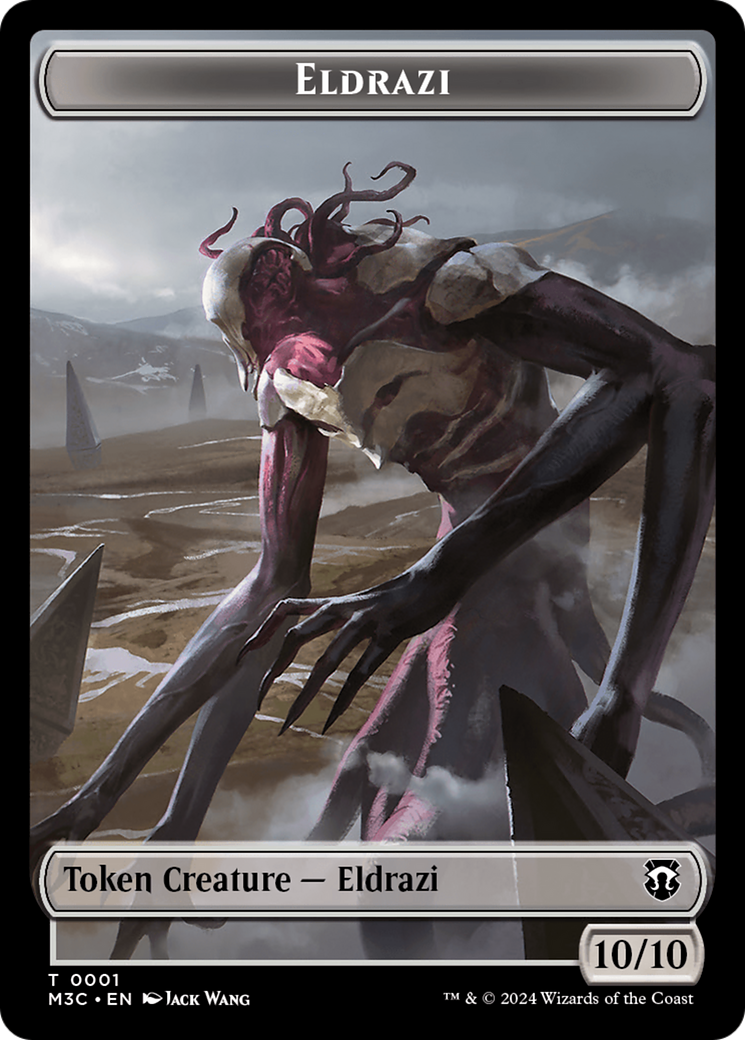 Spirit (Ripple Foil) // Eldrazi Double-Sided Token [Modern Horizons 3 Commander Tokens] | Rook's Games and More