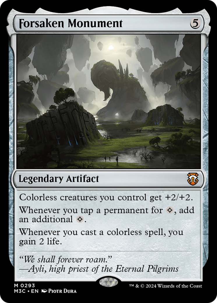 Forsaken Monument (Ripple Foil) [Modern Horizons 3 Commander] | Rook's Games and More