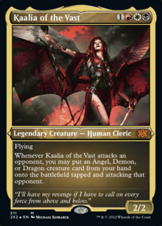 Kaalia of the Vast (Foil Etched) [Double Masters 2022] | Rook's Games and More