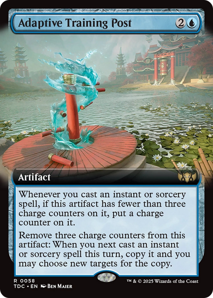 Adaptive Training Post (Extended Art) [Tarkir: Dragonstorm Commander] | Rook's Games and More