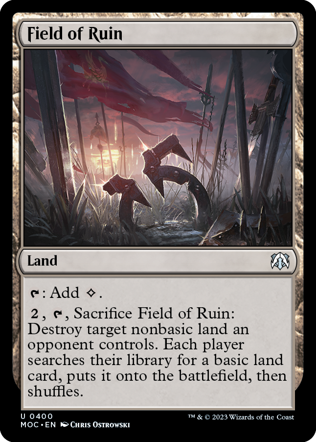 Field of Ruin [March of the Machine Commander] | Rook's Games and More