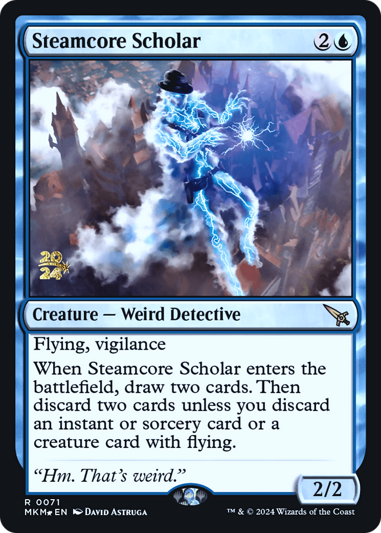 Steamcore Scholar [Murders at Karlov Manor Prerelease Promos] | Rook's Games and More