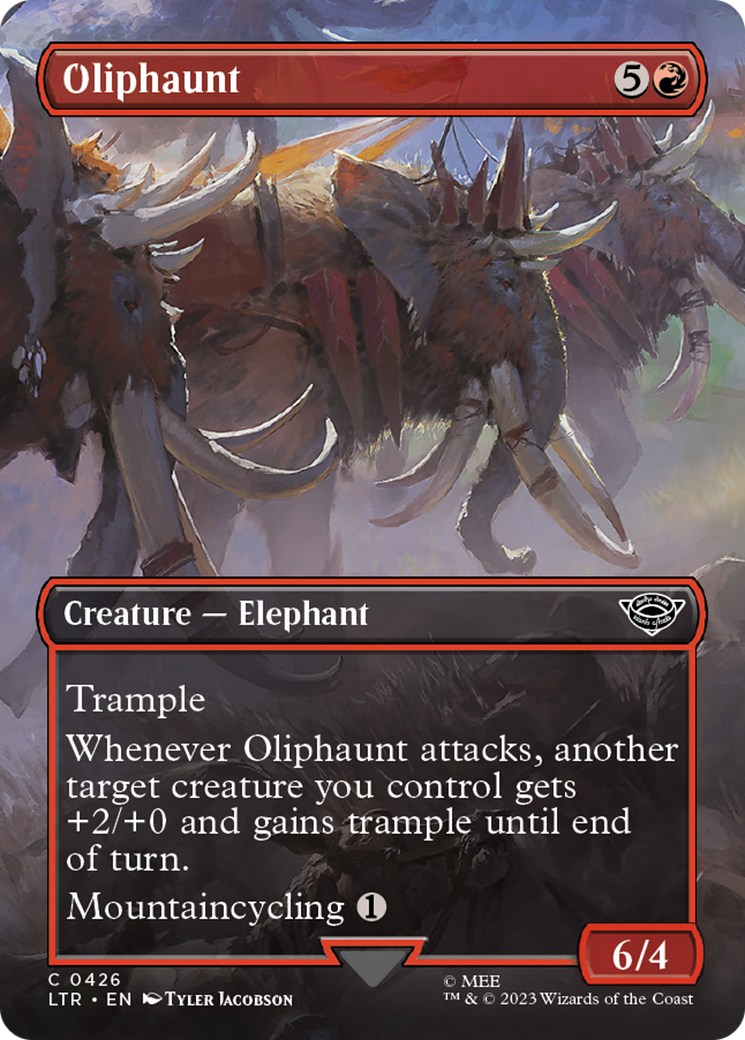 Oliphaunt (Borderless Alternate Art) [The Lord of the Rings: Tales of Middle-Earth] | Rook's Games and More