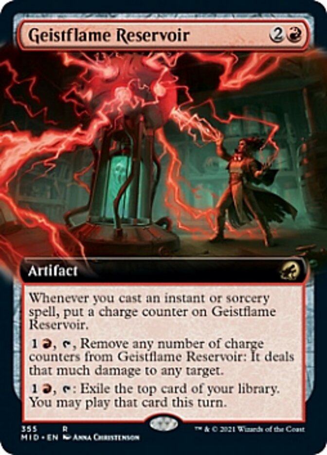 Geistflame Reservoir (Extended Art) [Innistrad: Midnight Hunt] | Rook's Games and More