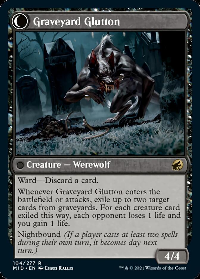 Graveyard Trespasser // Graveyard Glutton [Innistrad: Midnight Hunt] | Rook's Games and More