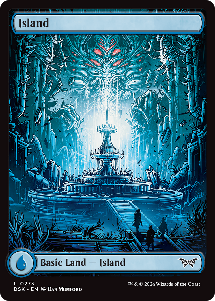 Island (273) - Full Art [Duskmourn: House of Horror] | Rook's Games and More